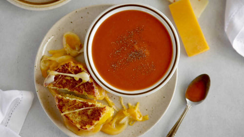 Keto Grilled Cheese & Tomato Soup