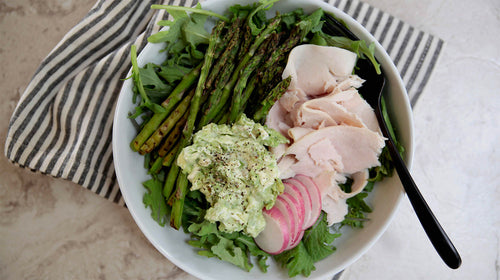 Keto Asparagus & Creamy Guac Salad