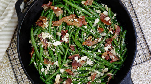 Keto Green Beans with Bacon & Almonds