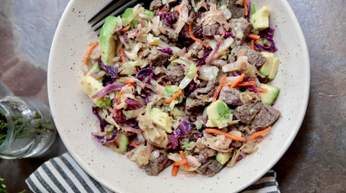 Keto Hot Steak Cabbage Salad