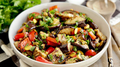 Grilled Eggplant Salad