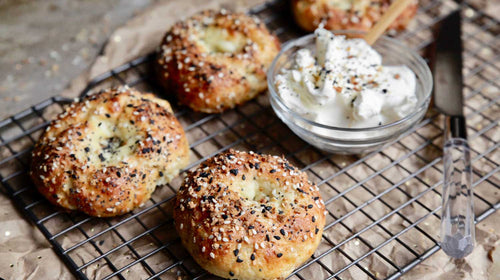 Keto Bagels with Cream Cheese