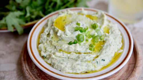 Keto Whipped Cauliflower with Goat Cheese