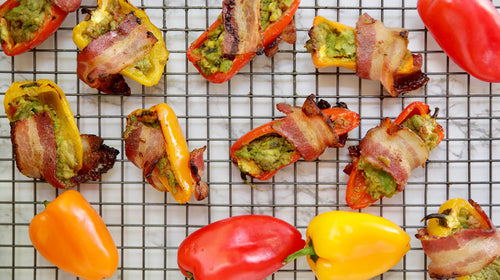 Bacon Wrapped Mini Peppers