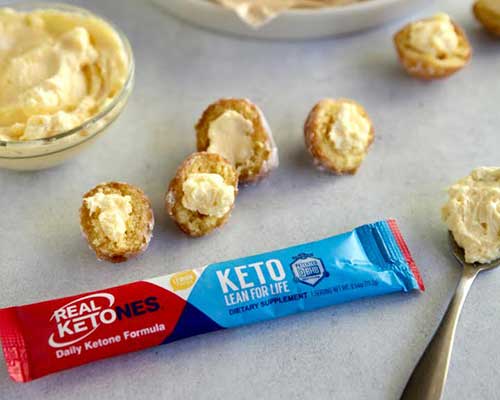 Keto Lemon Cream-Filled Donut Bites