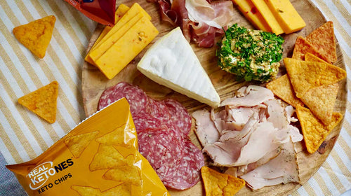 Meat & Cheese Board with Real Ketones Chips