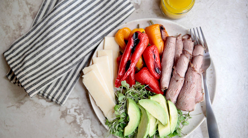 Cheddar Plate Roast Beef & Cheddar Plate – Real Ketones