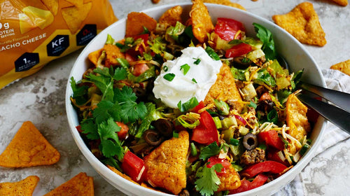 Taco Salad with Nacho Cheese Chips